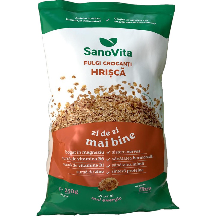 Fulgi de hrisca crispy Sanovita 250g