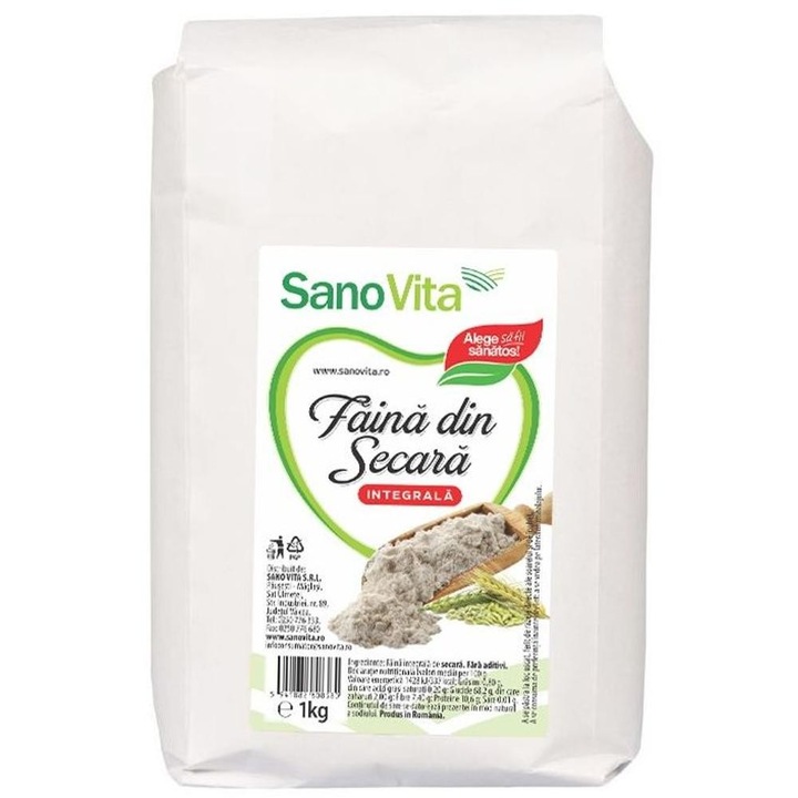 Faina Integrala de Secara, Sanovita, 1 Kg