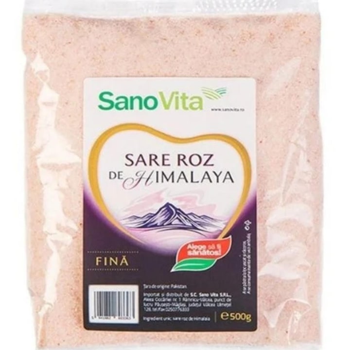 Set 2 x Sare Roz de Himalaya Fina Iodata, Sanovita, 500 g