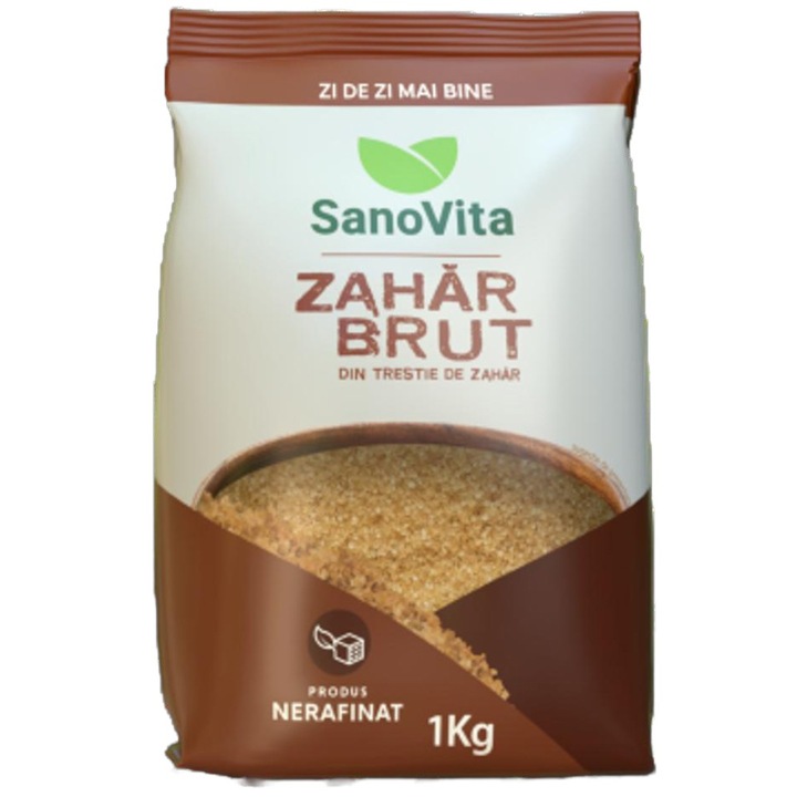 Set 2 x Zahar Brut, din Trestie de Zahar, Sanovita, 1 Kg