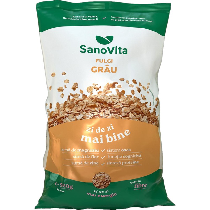 Set 2 x Fulgi de Grau, Sanovita, 500 g