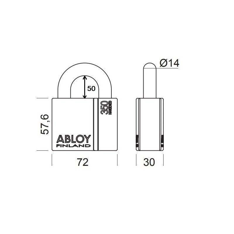 Катинар Abloy Classic 350C/50 - eMAG.bg