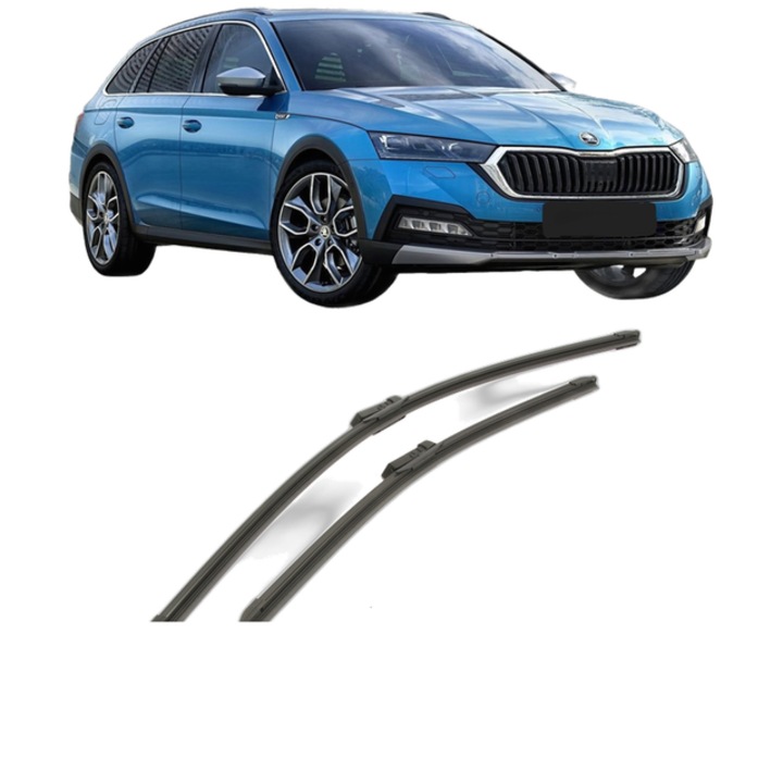 Set stergatoare auto SKODA OCTAVIA IV (NX3, NN3, PV3) din 2020-2025, pentru parbriz auto, 2 bucati, Bosch Aerotwin, din cauciuc siliconat rezistent, SKODA