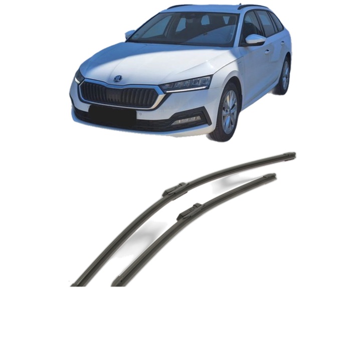Set stergatoare auto SKODA OCTAVIA IV Combi (NX5, PV5) din 2019-2025, pentru parbriz auto, 2 bucati, Bosch Aerotwin, din cauciuc siliconat rezistent, SKODA
