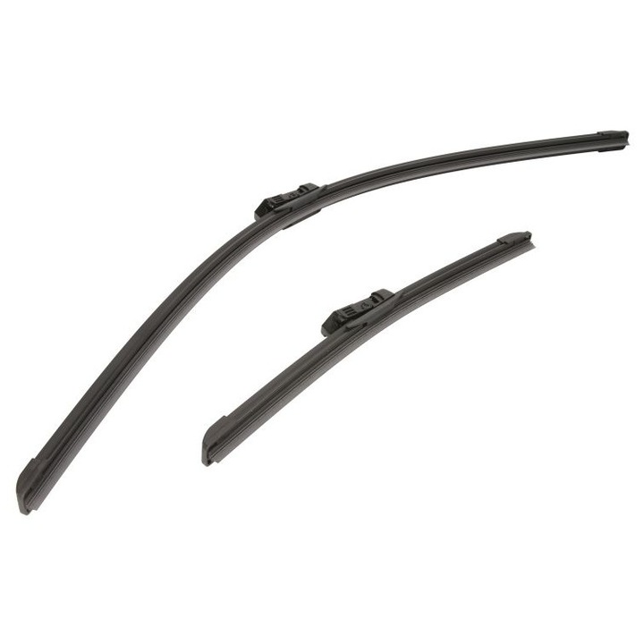 Set stergatoare auto Bosch Aerotwin pentru parbriz Ford Puma (2019-2023), 2 bucati, cauciuc siliconat rezistent, 4 stickere auto Ford, 700x340mm