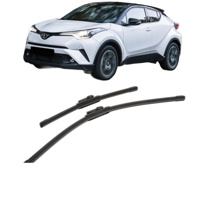 Set stergatoare auto TOYOTA C-HR (_X1_) din 2016-2019, pentru parbriz auto, 2 bucati, Bosch Aerotwin, din cauciuc siliconat rezistent, TOYOTA