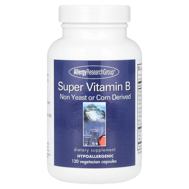 Complex Super Vitamine B, Allergy Research Group, 120 capsule vegetale