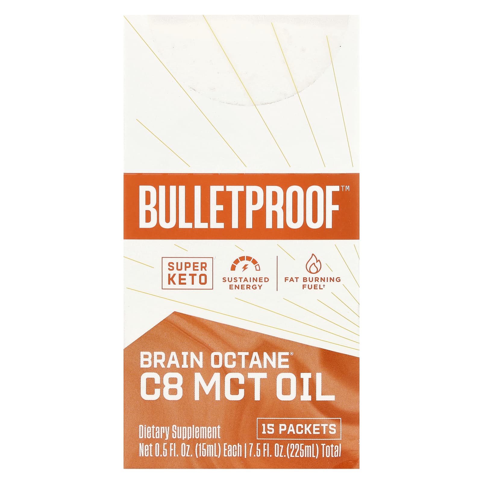 Ulei Brain Octane C8, BulletProof, energizant, sprijina arderea