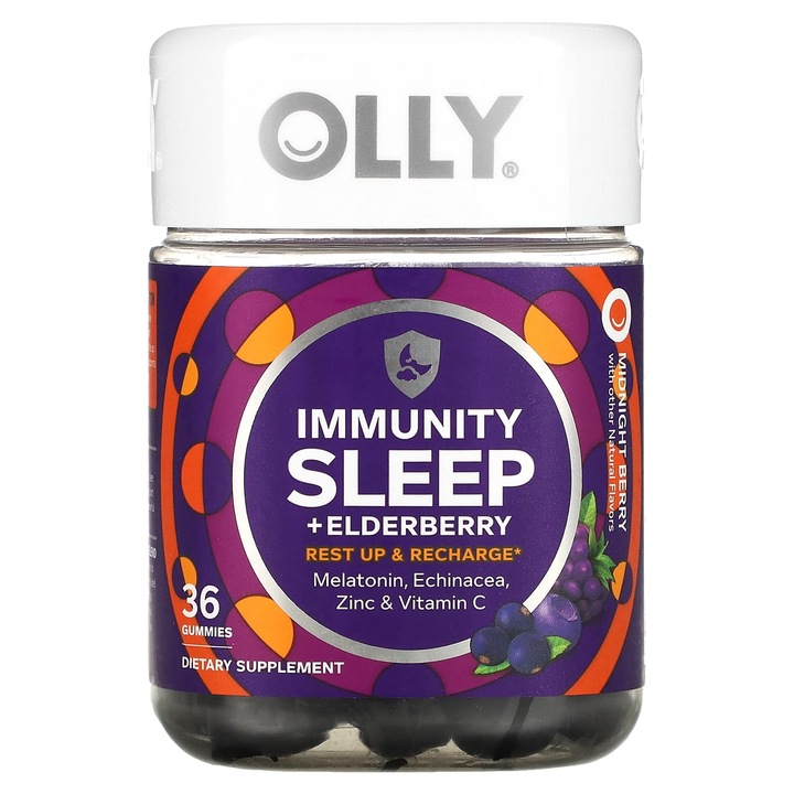 Supliment alimentar OLLY, Immunity Sleep, 36 jeleuri, cu melatonina