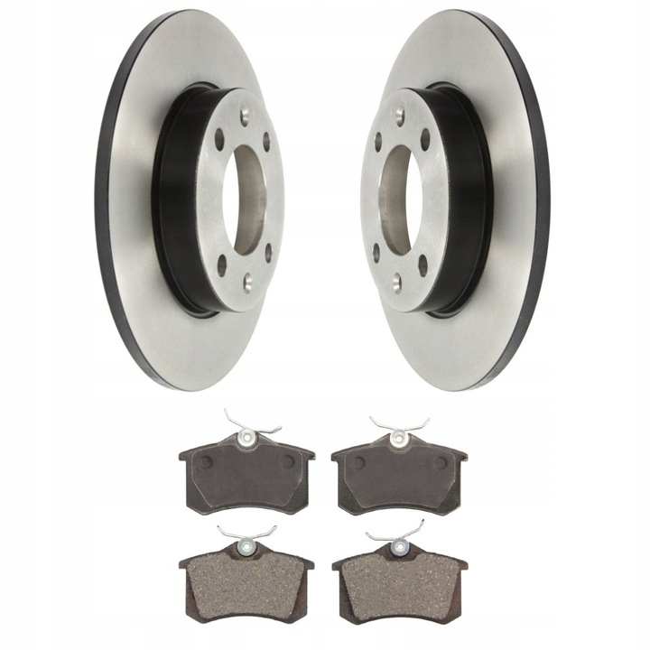 Fékbetét és féktárcsa szett, Hátsó tengely, Me Premium, Peugeot 307 Partnerhez, Külső átmérő 247 mm, Magasság 36 mm, Tárcsa vastagság 9 mm, Betét vastagság 17 mm