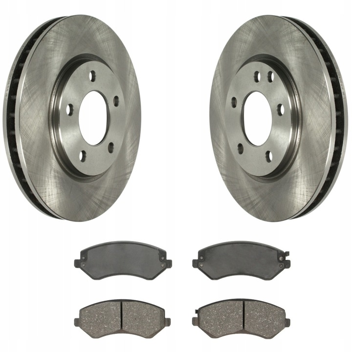 Fékbetét és féktárcsa készlet, első tengely, Me Premium, Chrysler Voyager IV-hez, betét vastagság 17.5 mm, betét szélesség 146.9 mm, betét magasság 59.7 mm, hűtött tárcsa típus