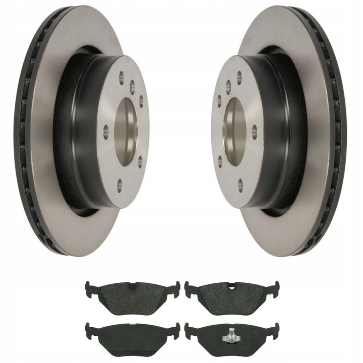 Fékbetét és féktárcsa szett, Hátsó híd, Me Premium, BMW E46-hoz, Hátsó tengely, Teves fékrendszer, Féktárcsa vastagság 19 mm, Külső átmérő 276 mm