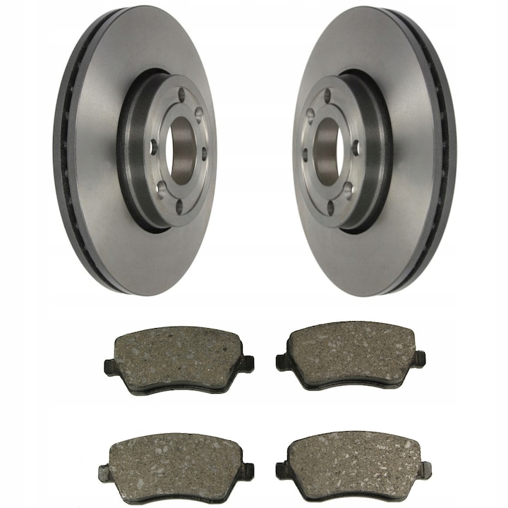 Комплект спирачни накладки и спирачни дискове, Предна ос, Me Premium, За Dacia Logan Sandero, Страна на монтаж: Предна ос, Тип спирачен диск: вентилиран, Спирачна система Lucas