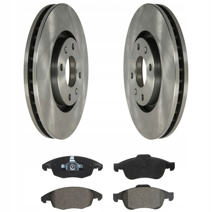 Fékbetét és féktárcsa készlet, Első tengely, Me Premium, Peugeot Partnerhez, Ventilált féktárcsa típus, Féktárcsa vastagság 26 mm, Külső átmérő 283 mm, Ate fékrendszer