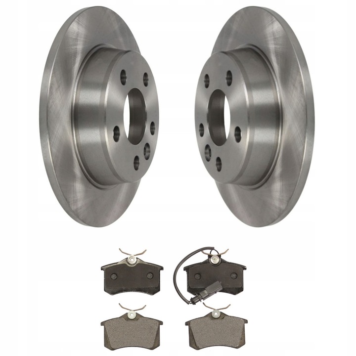 Fékbetét és féktárcsa készlet, hátsó tengely, Me Premium, Sharan, Galaxy és Alhambra 95-höz, tömör féktárcsa, féktárcsa vastagság 10 mm, átmérő 268 mm