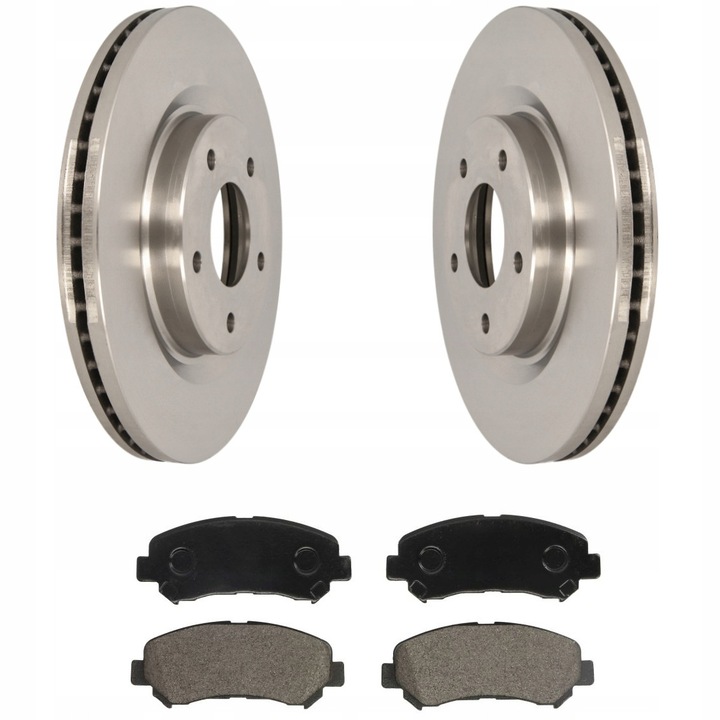 Fékbetét és féktárcsa készlet, első tengely, Me Premium, Nissan Rogue 2.5 Juke F15 modellekhez, beépítési oldal: első tengely, Akebono fékrendszer, hűtött féktárcsa.