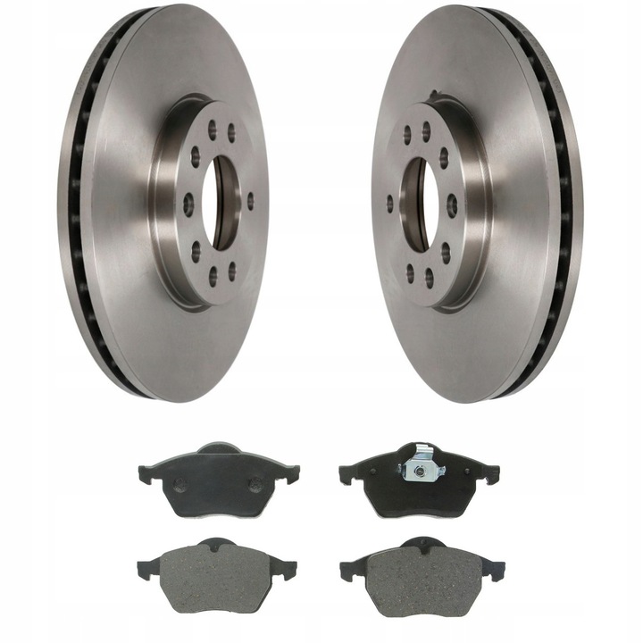 Комплект спирачни накладки и спирачни дискове, предна ос, Me Premium, за Opel Vectra B, Saab 93, 95, място на монтаж: предна ос, спирачна система Ate, брой отвори 5