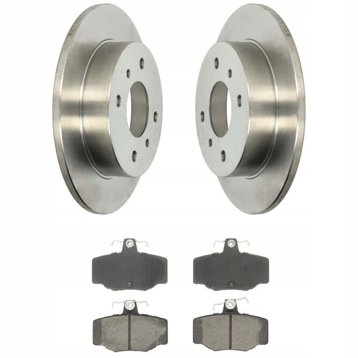 Fékbetét és féktárcsa készlet, Hátsó tengely, Me Premium, Nissan Almera N16 és Primera P11 modellekhez, Szélesség 82.2 mm, Magasság 57.5 mm, Vastagság 14.5 mm