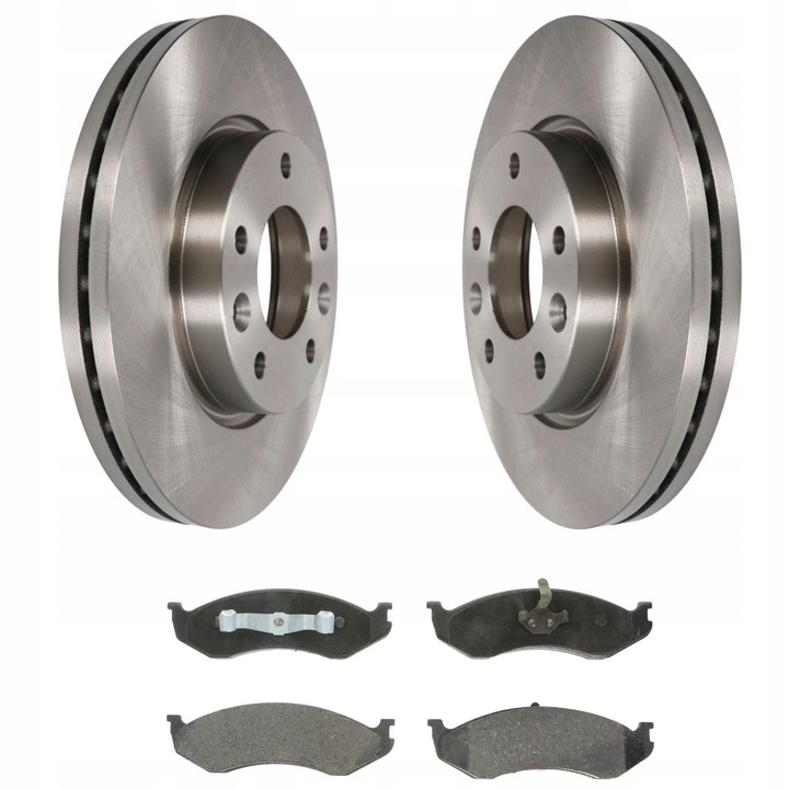 Fékbetét és féktárcsa készlet, első tengely, Me Premium, Kia Carnival I II 99 2.5 2.9 modellekhez, Fékrendszer típusa: Tárcsafék, Féktárcsa típusa: Hűtött, Furatok száma: 5