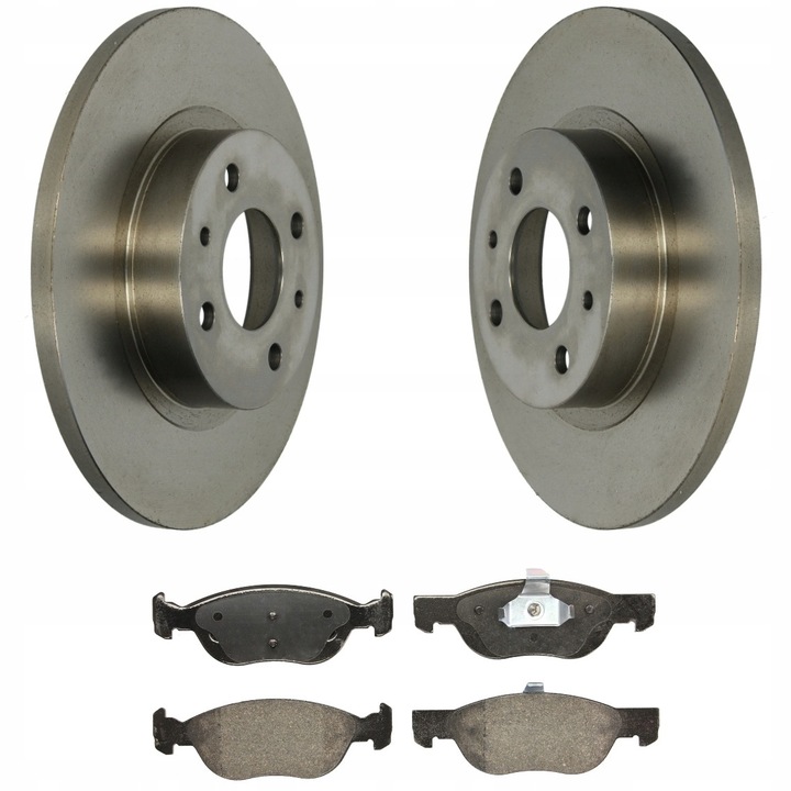 Fékbetét és féktárcsa készlet, első tengelyhez, Me Premium, Fiat Bravo I, Brava, Marea modellekhez, beépítési oldal: elöl, betét vastagság: 17 mm, betét hosszúság: 151 mm, betét szélesség: 50 mm