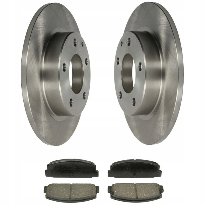 Fékbetét és féktárcsa készlet, hátsó tengely, Me Premium, Mazda 626 Premacy-hoz, hátsó beépítési oldal, tömör féktárcsa típus, fékrendszer típusa: tárcsafékek