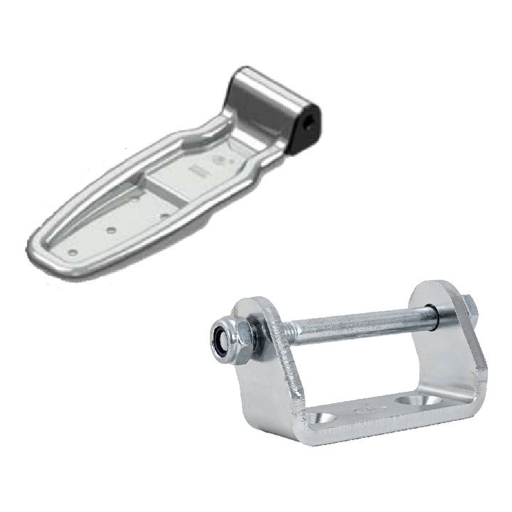 Balama laterala cu suport de montare STEELPRESS HB-01.270-02+UH-01, montare laterala completa pentru remorca