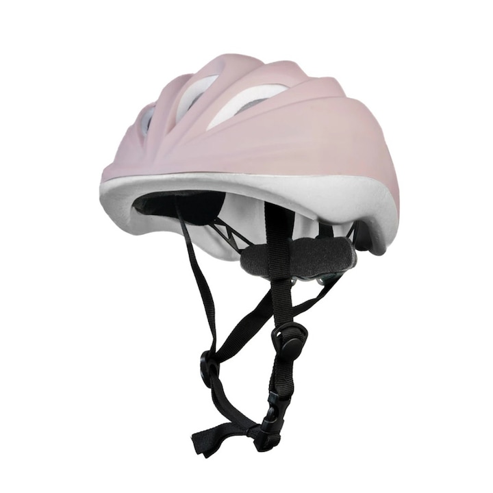 Casca copii, reglabila, roz pastel, protectie cap, usoara si confort maxim, pentru bicicleta, trotineta, role, 3-7 ani, S