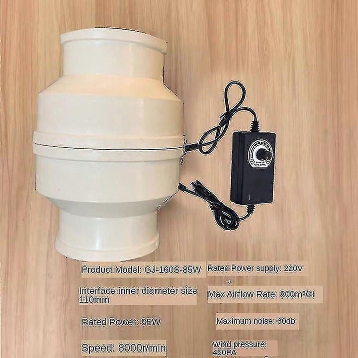 Ventilator electric de evacuare 100mm pentru baie si bucatarie, sistem de ventilatie