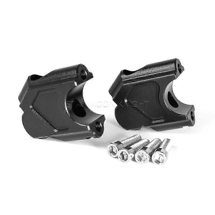 Riser ghidon pentru BMW F800GT, F800GS, F800GS Adventure, aluminiu, argintiu