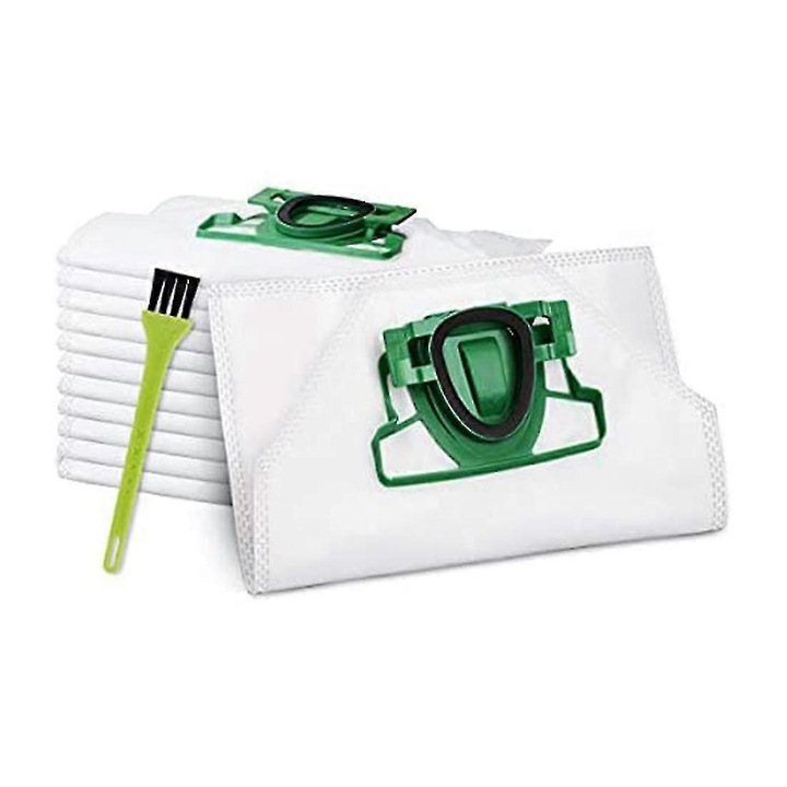 Set 12 saci de praf pentru aspirator Vorwerk Kobold VK200 FP200, microfibre, alb
