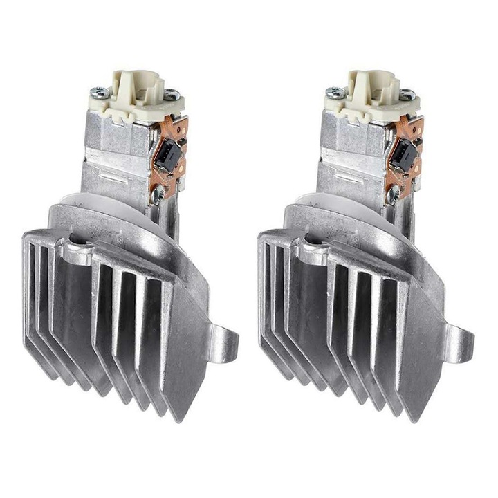 Комплект от 2 контролни модула за фарове, метални, сребристи, за BMW Серия 5 F07 F10 F11