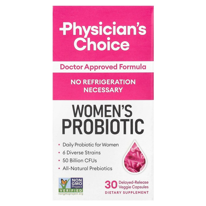 Probiotice pentru femei, Physician's Choice, 50 miliarde CFU, 30 capsule