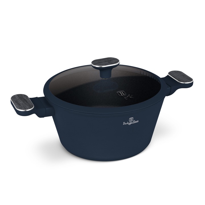 BerlingerHaus - Lábas fedővel (4, 3 L) - Deep Sea Collection - matt kék - BH/8377