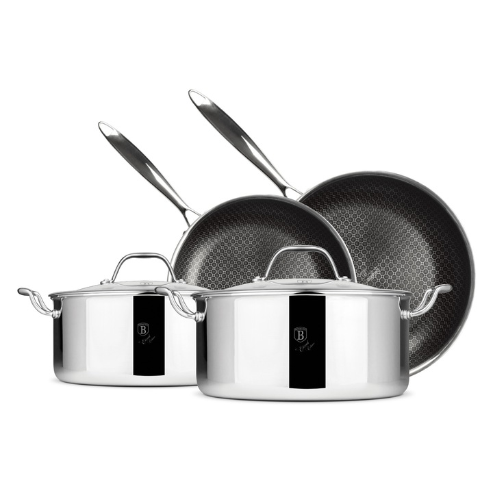 BerlingerHaus - Eternal 6 részes edénykészlet - Eternal Collection - rozsdamentes acél - BH/8517