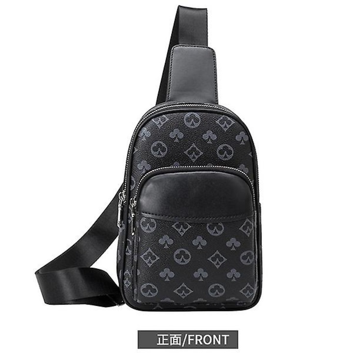 Unisex hátizsák típusú táska, retro modell, játékkártya mintás, fekete