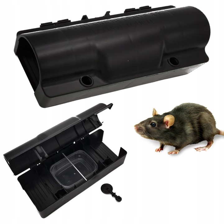 Statie De Intoxicare Mare Tip Tunel Pentru Rozatoare, Aquilla, Combatere Soareci Si Sobolani, Din Polipropilena Rezistenta, Capcana Sigura Pentru Momeala Raticida, Ideala Pentru Deratizare Profesionala La Interior Si Exterior, Protectie Eficienta