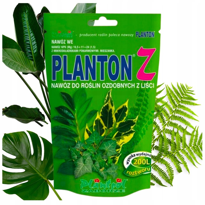 Ingrasamant pentru plante verzi Plantpol, 200g, solutie 200L, NPK 18+12+19, cu microelemente