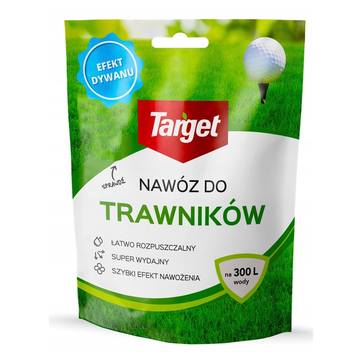 Ingrasamant Special Pentru Gazon Cu Efect De Covor, Target, 150g, Formula Bogata In Azot, Potasiu Si Fosfor Pentru Crestere, Indesire Si Inradacinare Profunda A Ierbii, Nutritie Echilibrata In Sezonul De Vegetatie, Ingrijire Profesionala