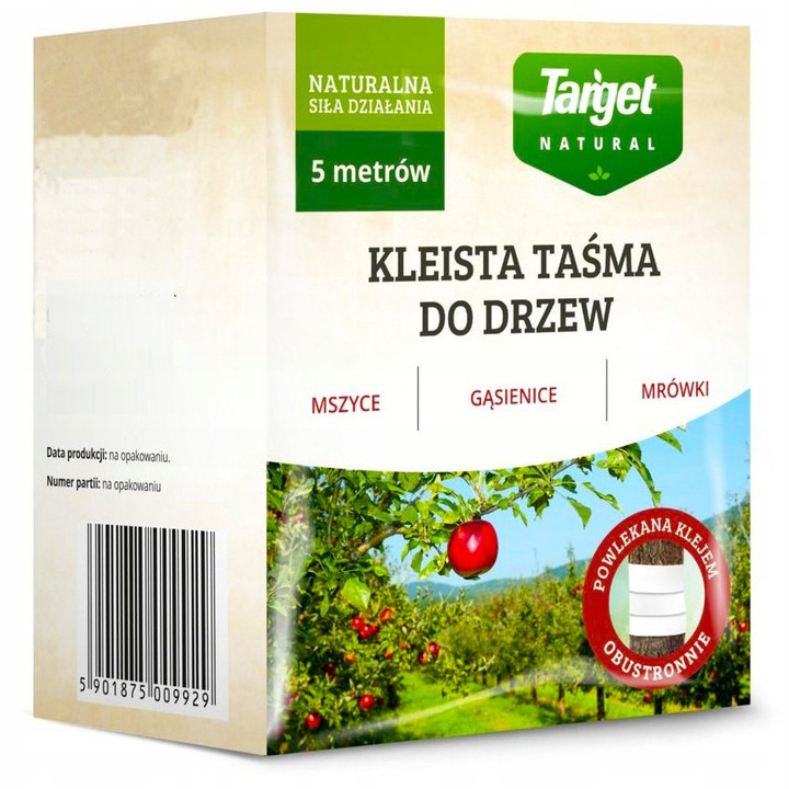 Лепяща лента за дървета Target, 5м, за улавяне на вредители