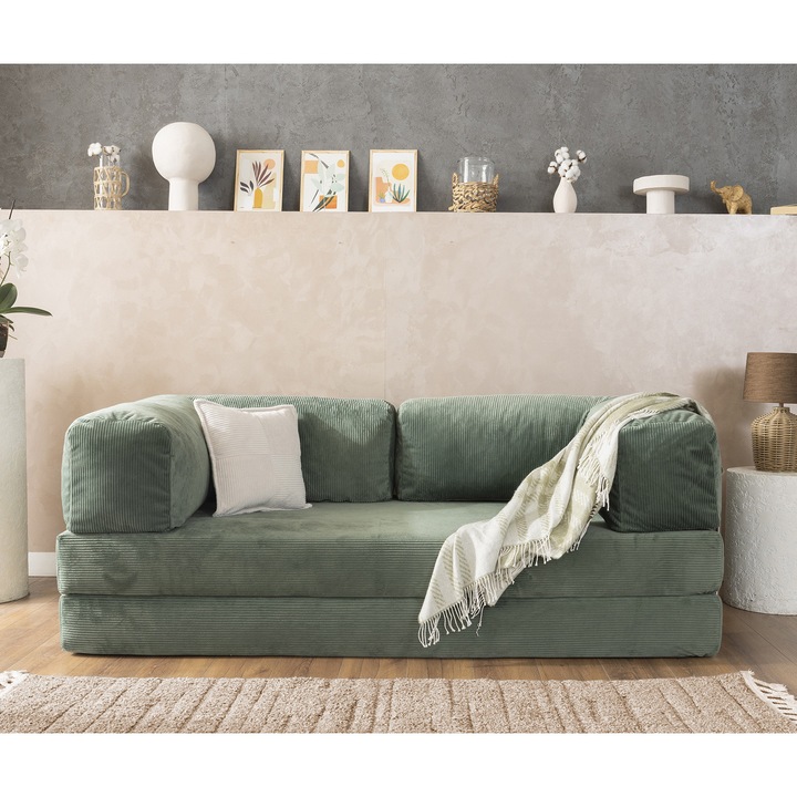 Canapea Flexi Confort Marsah Home, 200X100 cm, nuanta verde