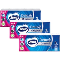 Servetele nazale Zewa Deluxe Original 3 straturi, 3 pachete de 10 bucati