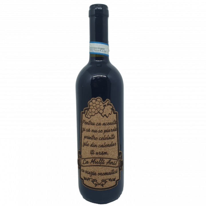 Vörös cabernet sauvignon bor, személyre szabott üzenettel, hogy ez a nap ne vesszen el, limitált kiadás, félszáraz, 750ml, 13.5% alkohol