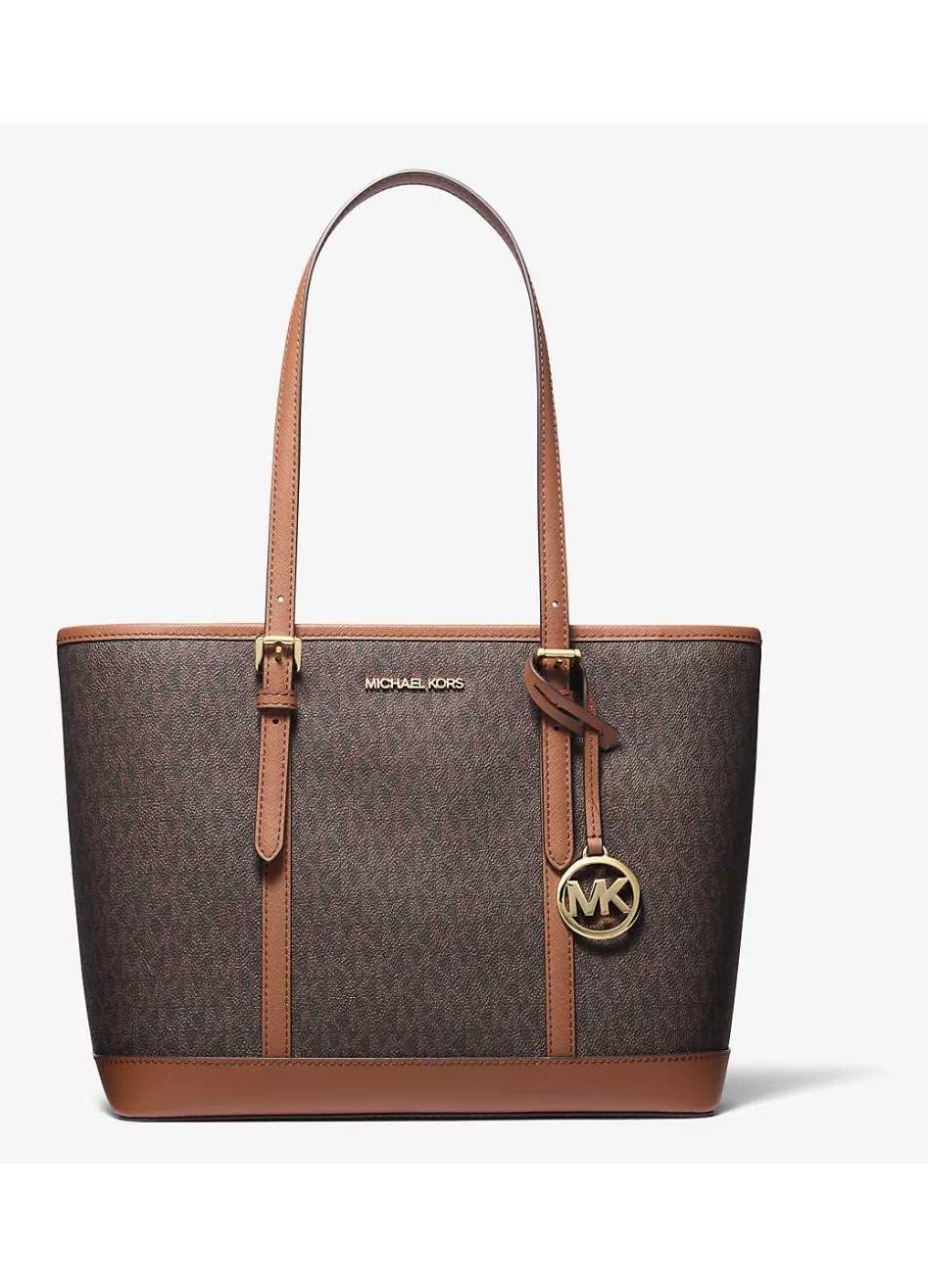 てんこ様MICHAEL KORS - Jet Set Travel Small Geantă tote, Michael Kors, Jet Set Travel Small, maro, 37x25x14 cm