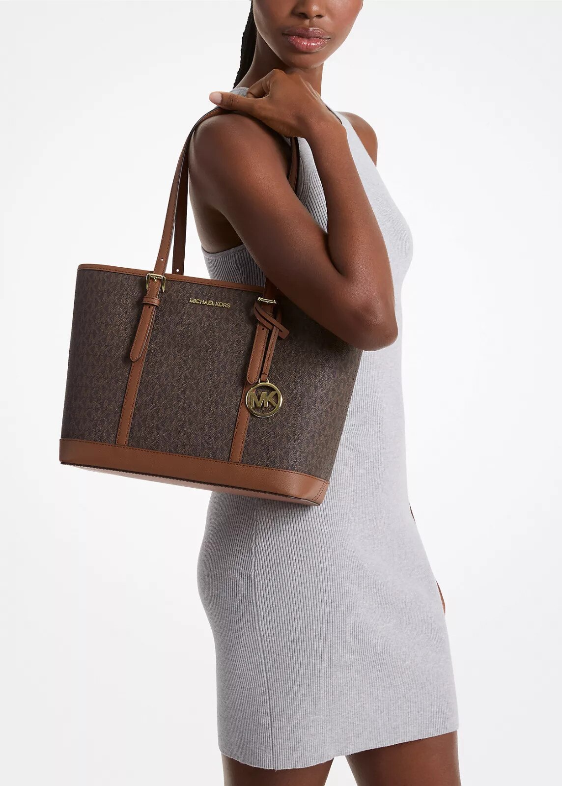 てんこ様MICHAEL KORS - Jet Set Travel Small Geanta de piele, Michael Kors, Jet Set Travel Small, negru