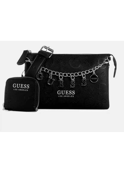 Чанта за през рамо, GUESS, Amarantha, черна, 21x14x10 см