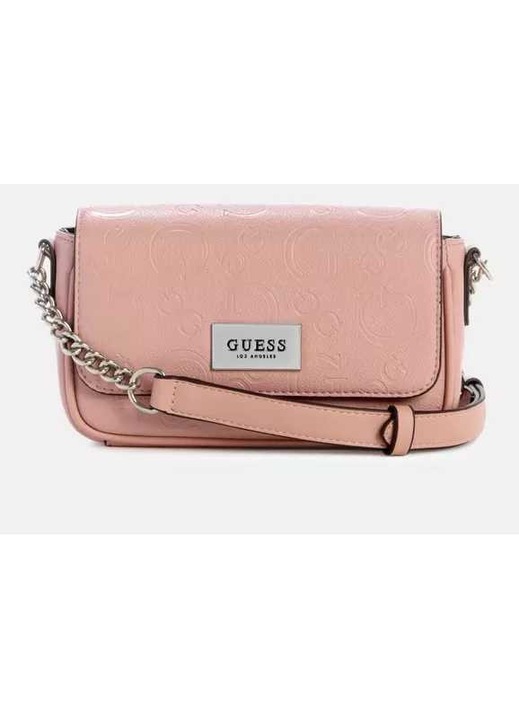 Чанта за през рамо, GUESS, Adie Mini, розова, 18x12x6 см
