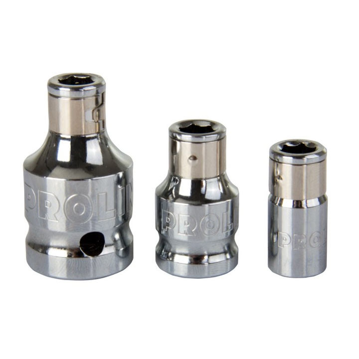 Redukciós adapter készlet 1/4" - 1/2", Proline, króm-vanádium acél