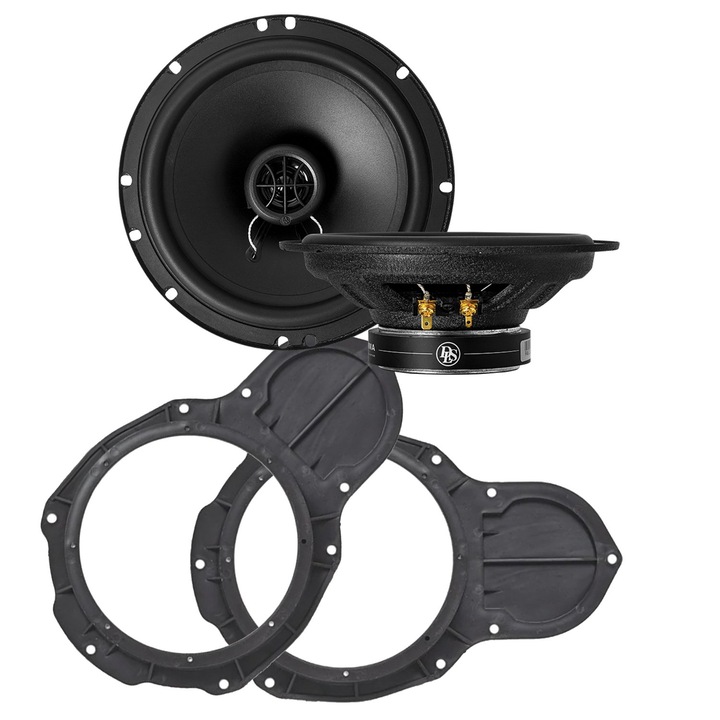 Pachet difuzoare auto coaxiale VW Passat DLS Performance PA6 16.5 cm, Putere nominala RMS 50W, cu inele adaptor