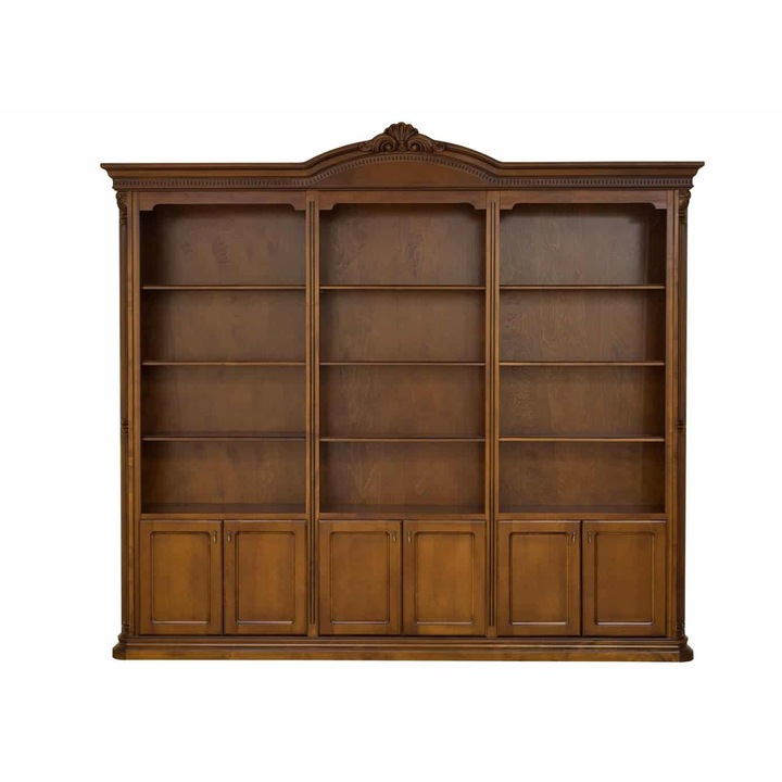 Biblioteca Valerio, 262x40x244cm, Lemn Masiv