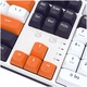 Механична клавиатура Gaming Redragon Wyvern с Bluetooth/кабелна връзка, RGB осветление, Линейни суичове Mint Mambo, Бял/Оранжев